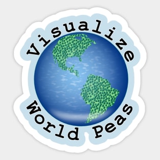 Visualize World Peas Sticker